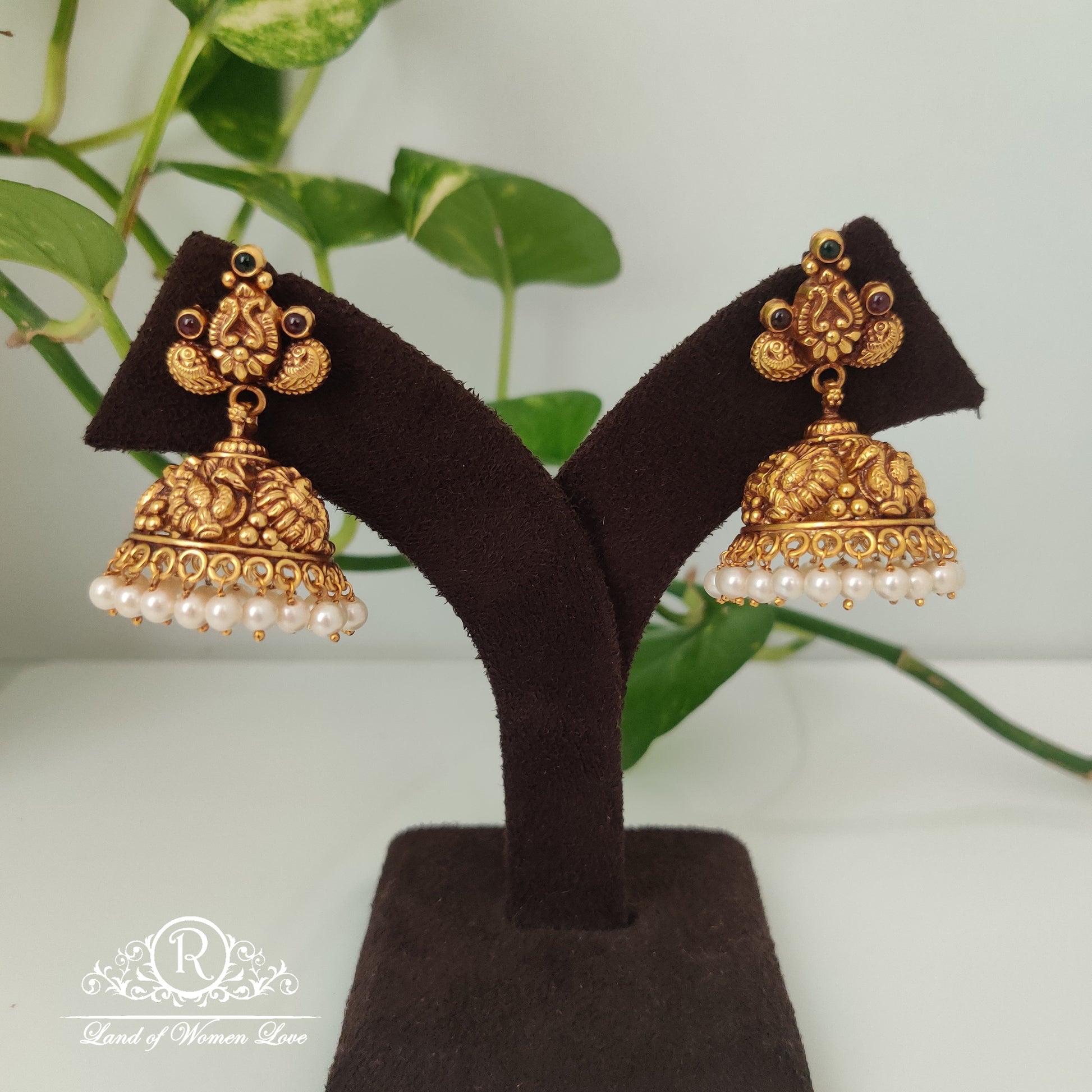 nakshi design silver jhumkas-rcm892 92.5 silver ramala jewelry / ramala collections