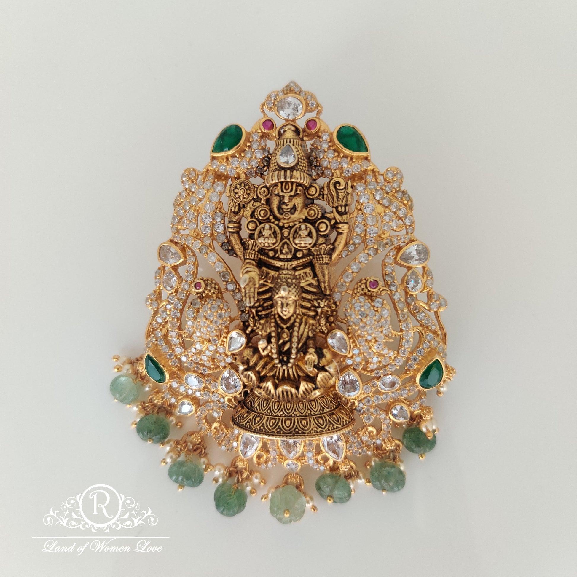 pendant lord venkateswara swamy design silver pendant 4"-rchk0104 92.5 silver ramala jewelry / ramala collections