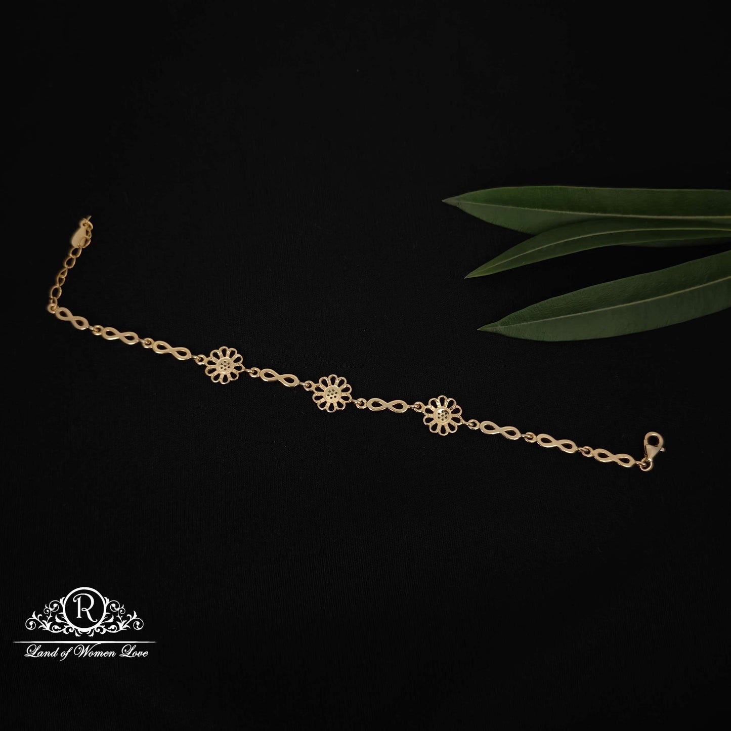 Flower design Silver Bracelet-RCT312