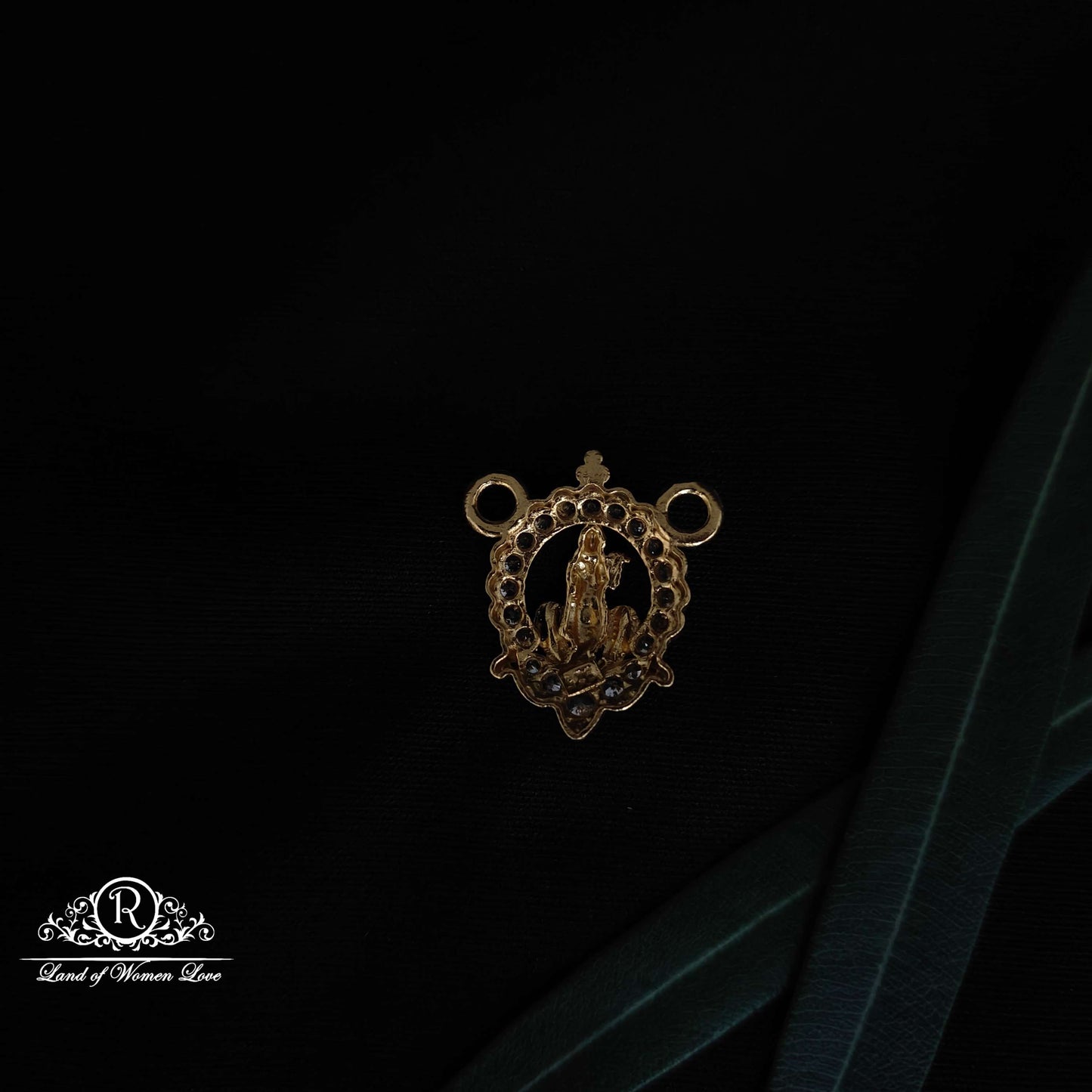 Lord Krishna Silver Mala locket-RCM1016