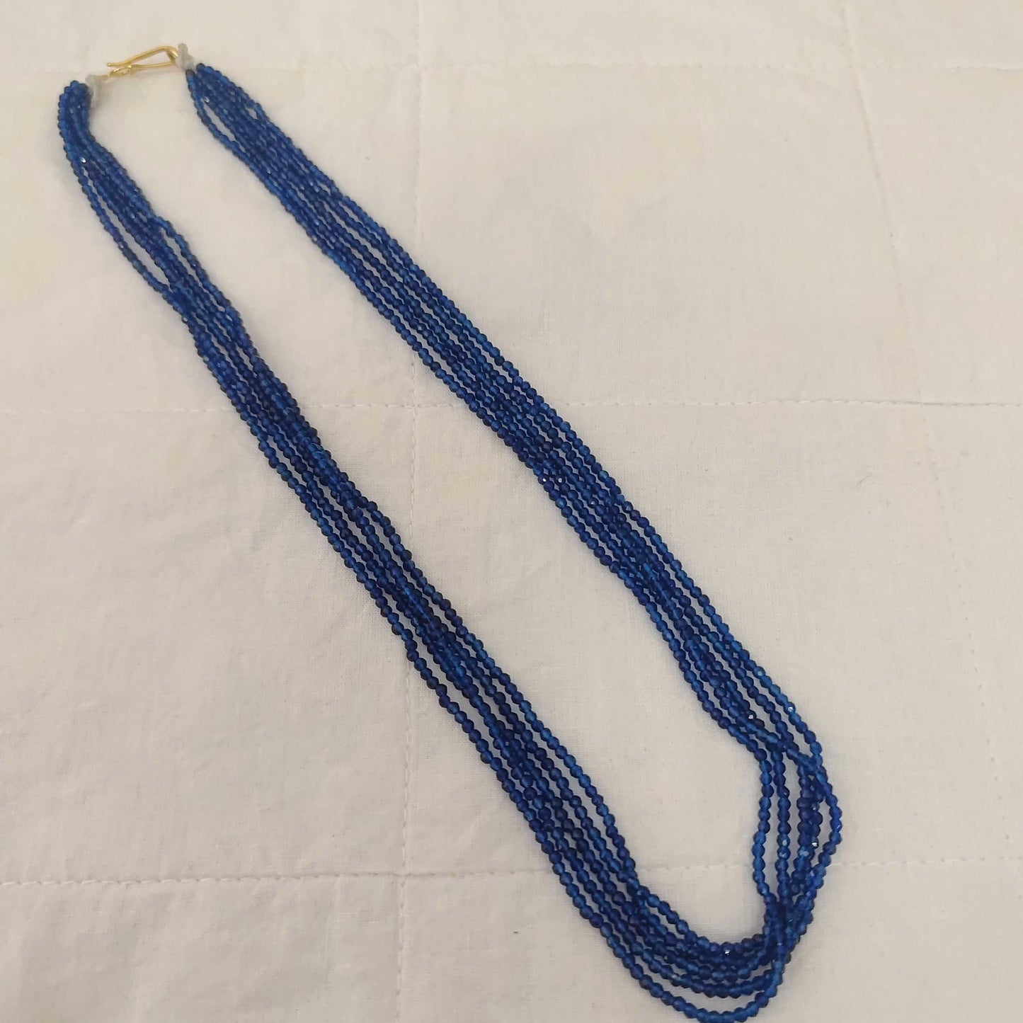 chain blue colour beads chain- rch311 92.5 silver ramala jewelry / ramala collections