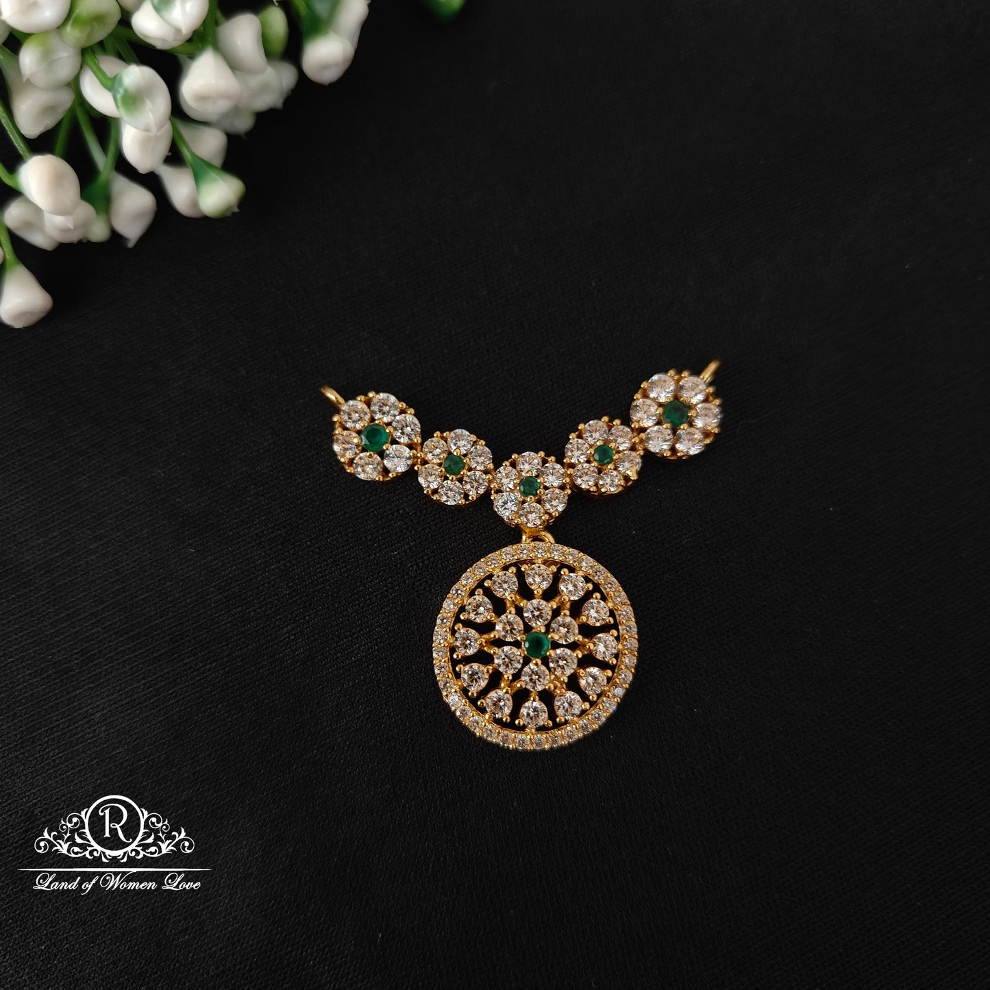 92.5 silver simple and cute mala locket - rcjr996 92.5 silver ramala jewelry / ramala collections