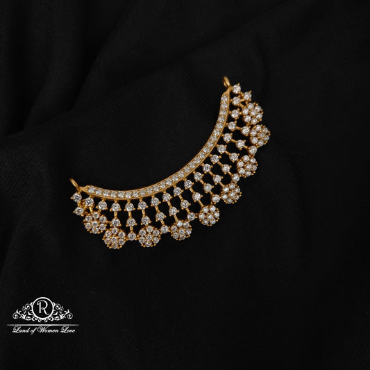 92.5 silver simple and cute cz- stones mala locket -rcm278 cz 92.5 silver ramala jewelry / ramala collections