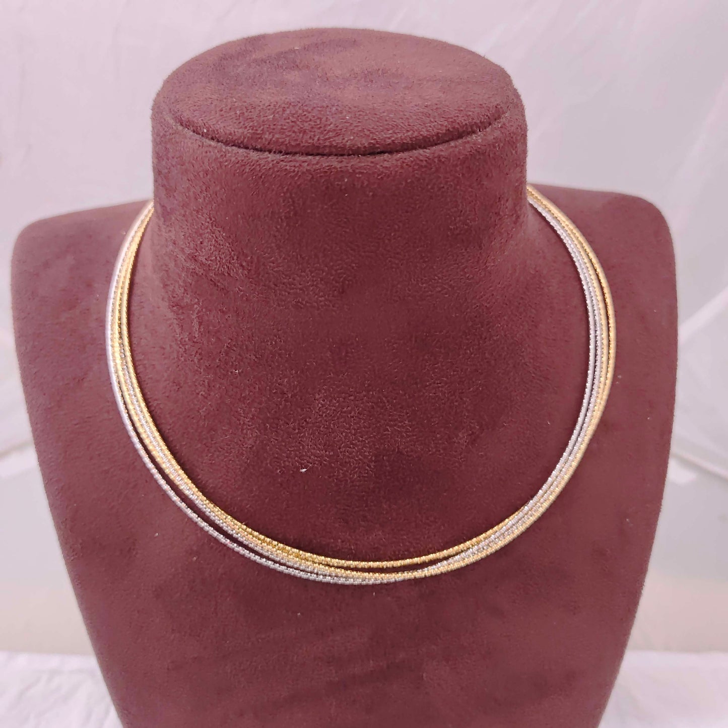 Silver chain and gold polish hasil wire -RCG169