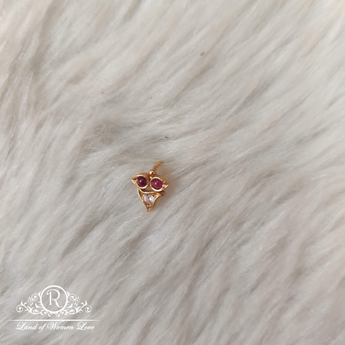 silver nose pins-ra63 92.5 silver ramala jewelry / ramala collections