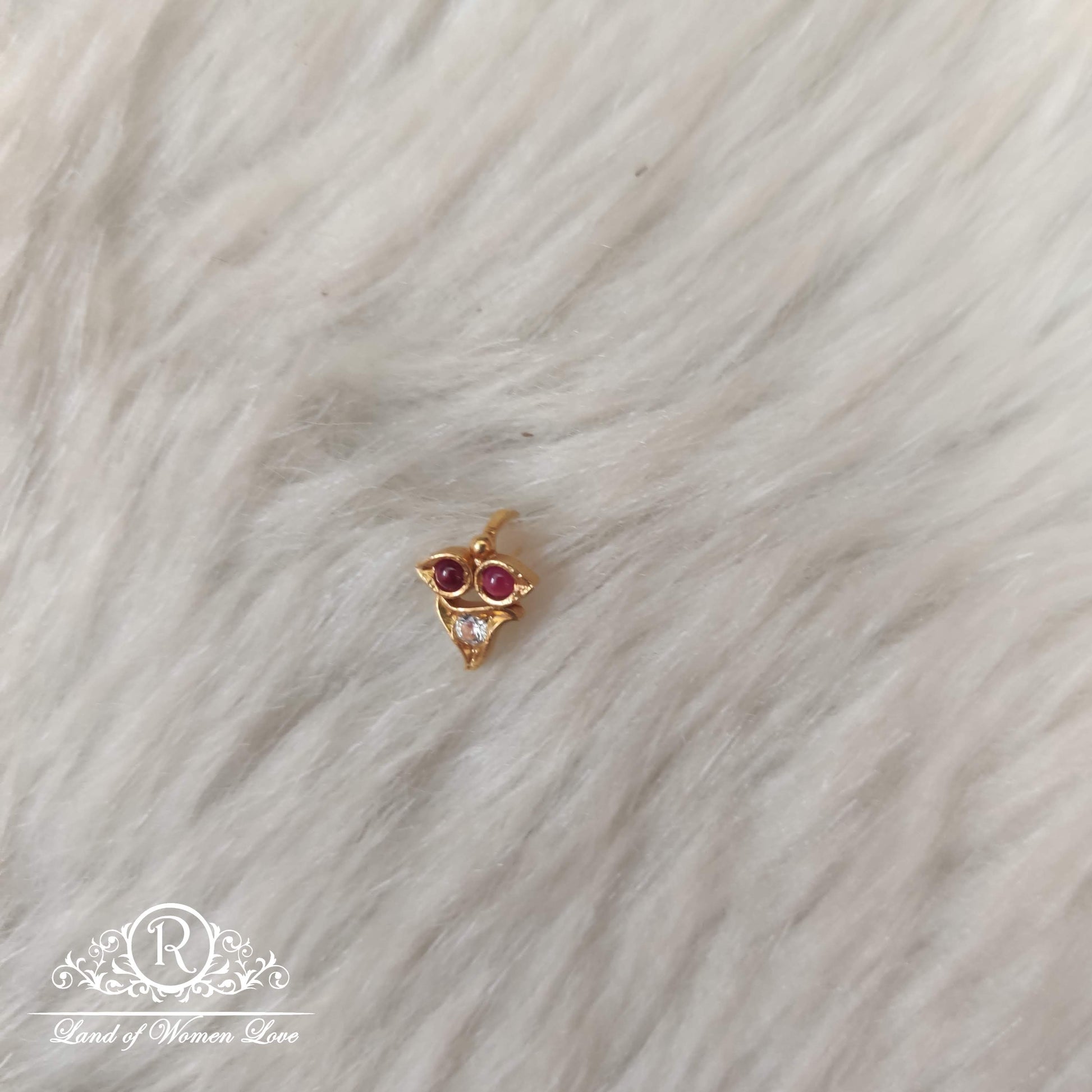 silver nose pins-ra63 92.5 silver ramala jewelry / ramala collections