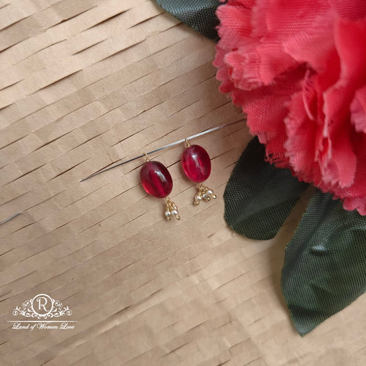 earrings 92.5 silver simple and cute hangings -rch994 92.5 silver ramala jewelry / ramala collections