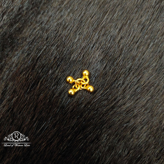 silver hanging gold balls design-jr95(single piece) 92.5 silver ramala jewelry / ramala collections