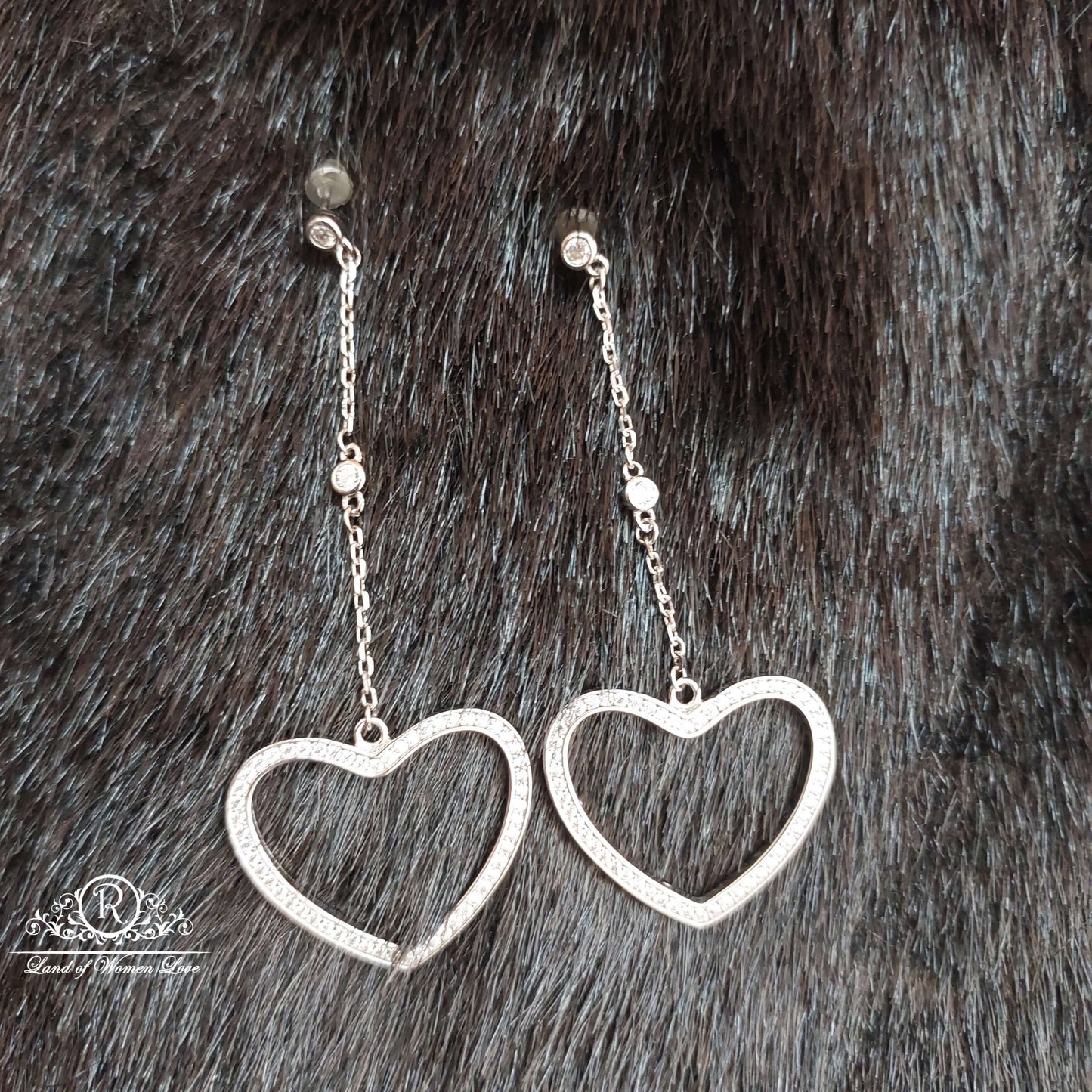 Silver Hanging Earrings-S589