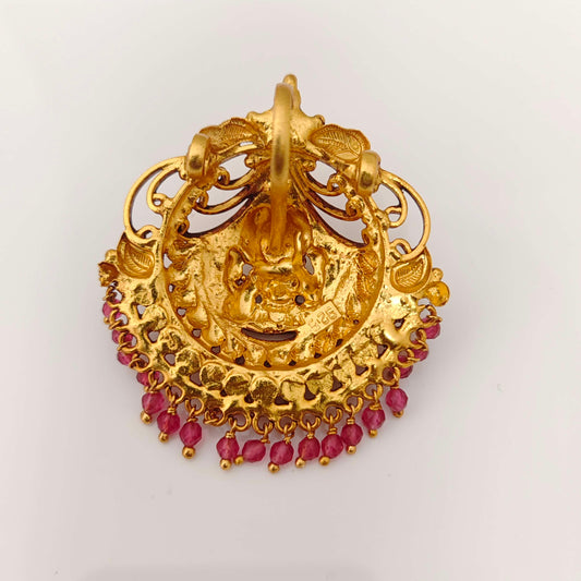 Silver Lakshmidevi Pendant Design-RCJR586