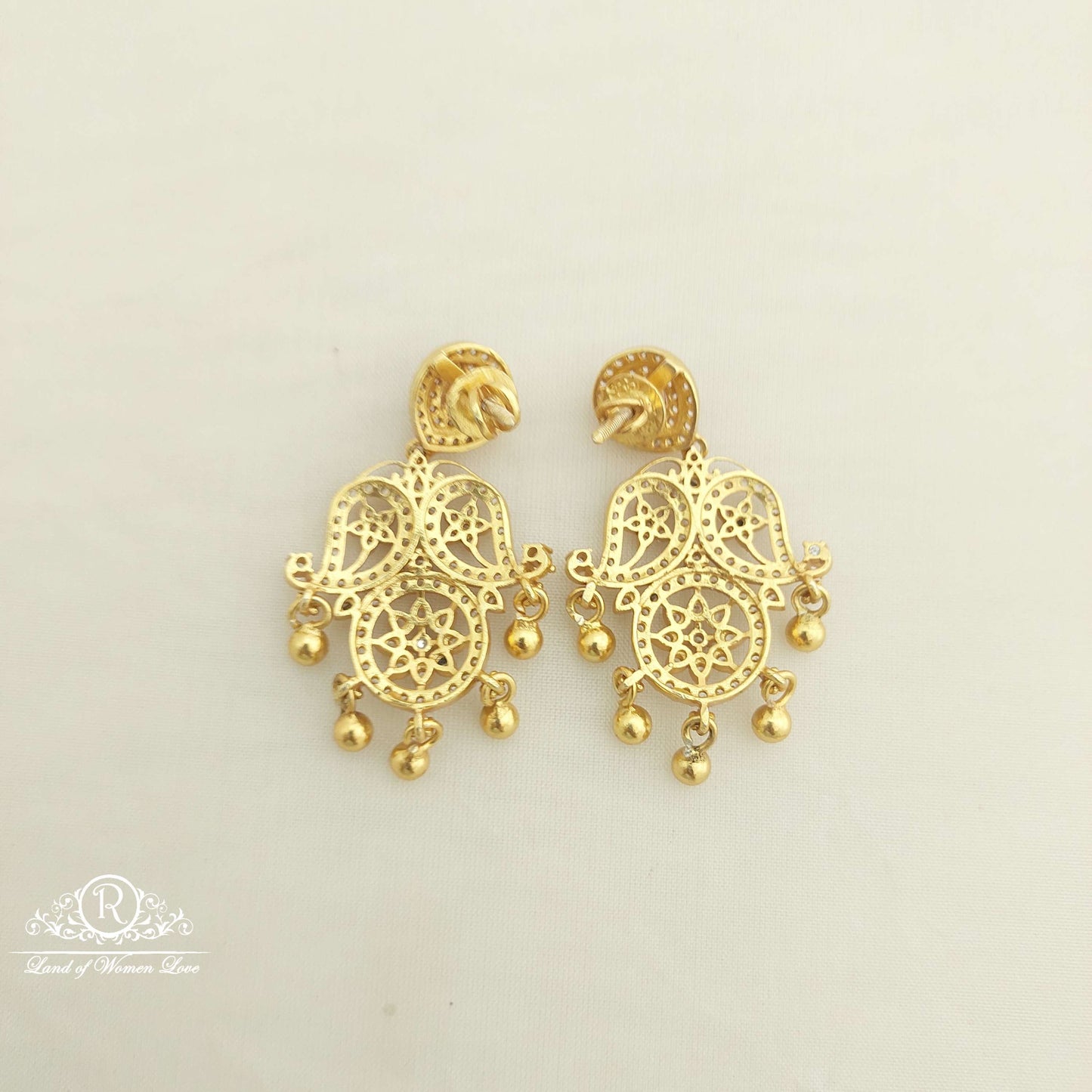 Silver CZ- Necklace With Earrings-C097C104