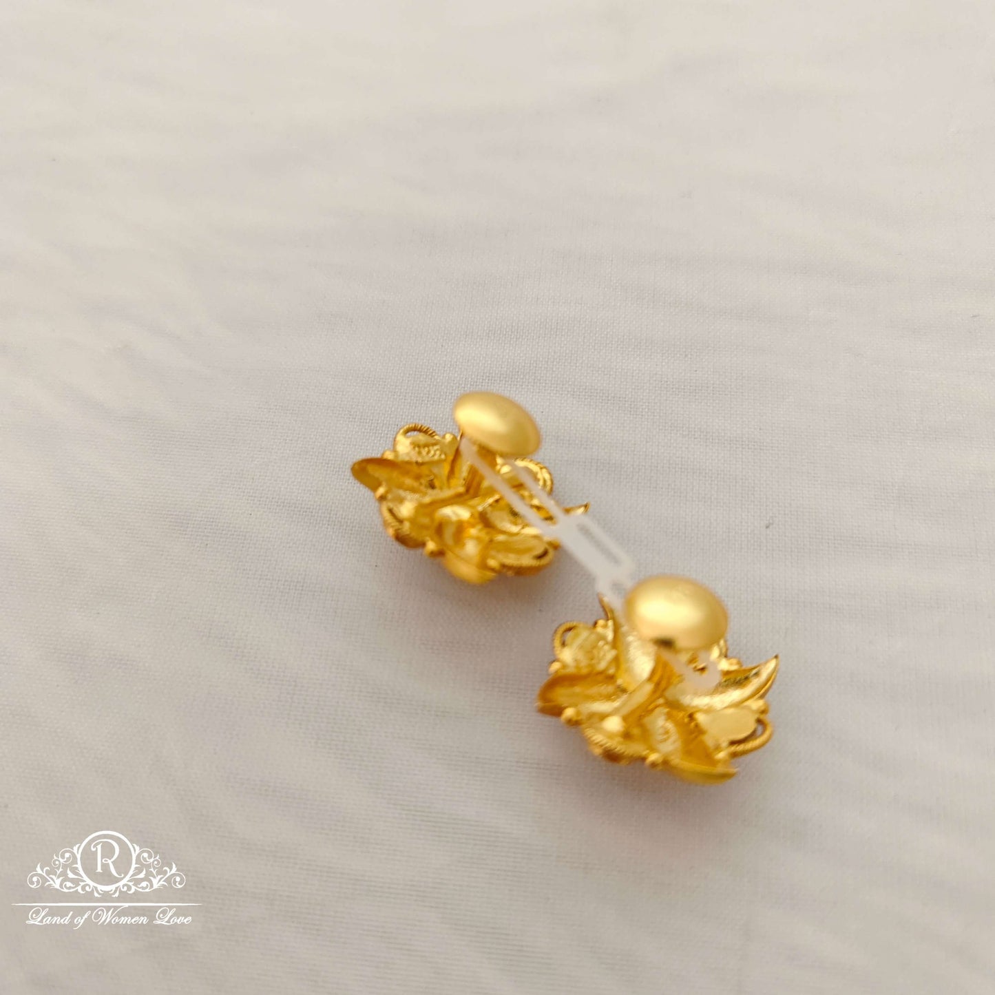 Silver gold replica earrings -RCV245