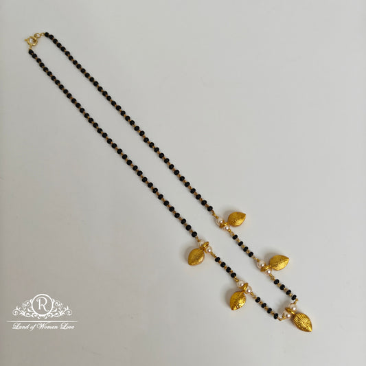 92.5 silver Black Beads with white stone lockets -RCH791