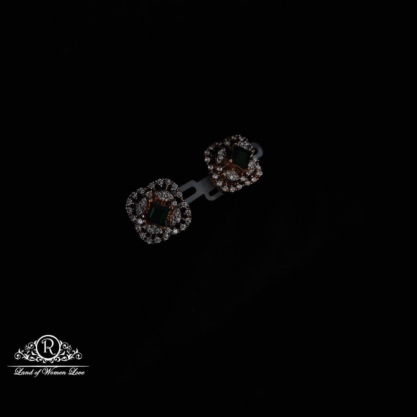 Silver CZ- stone pendant -RCDS423