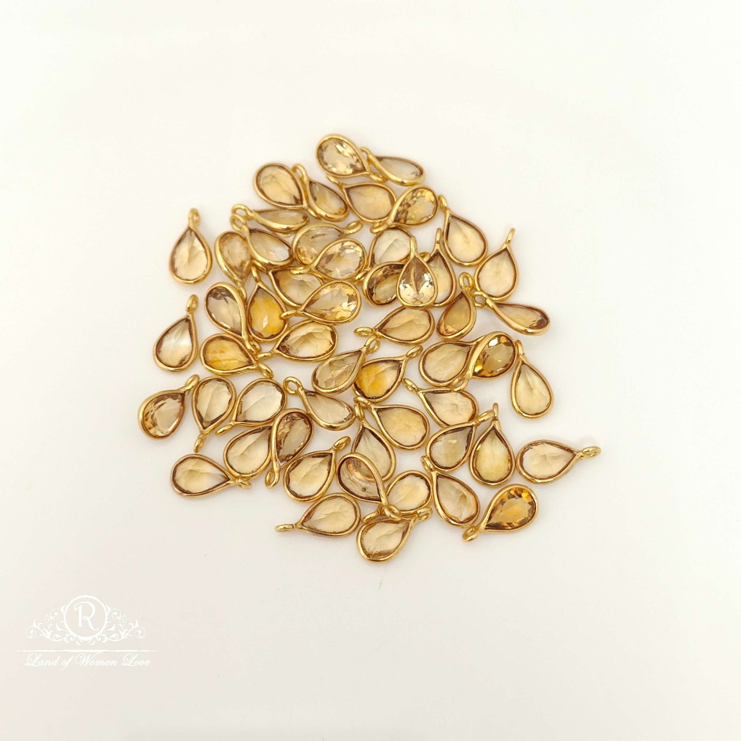 Silver Small Water Drop💧 Design Stone Pendant -RCL23