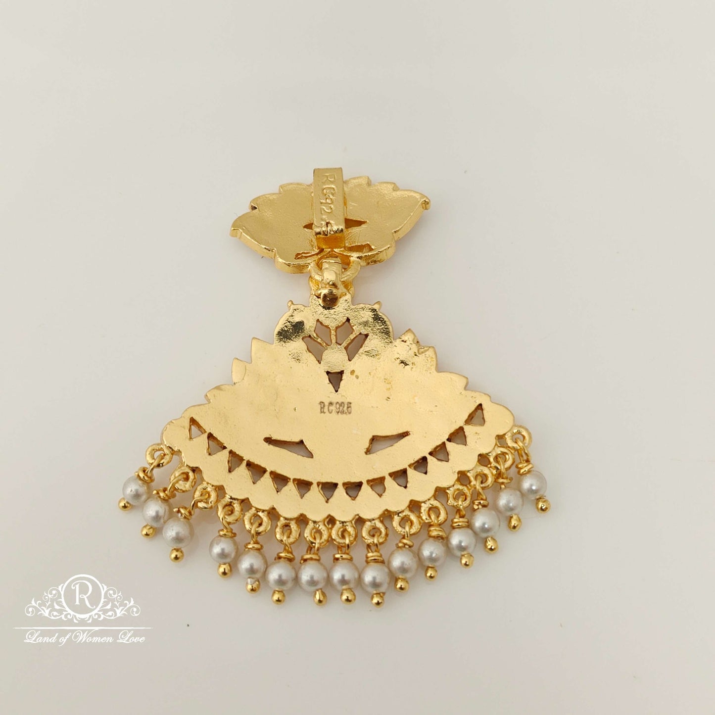 Silver Hand Made Stting Design Locket-RCK197