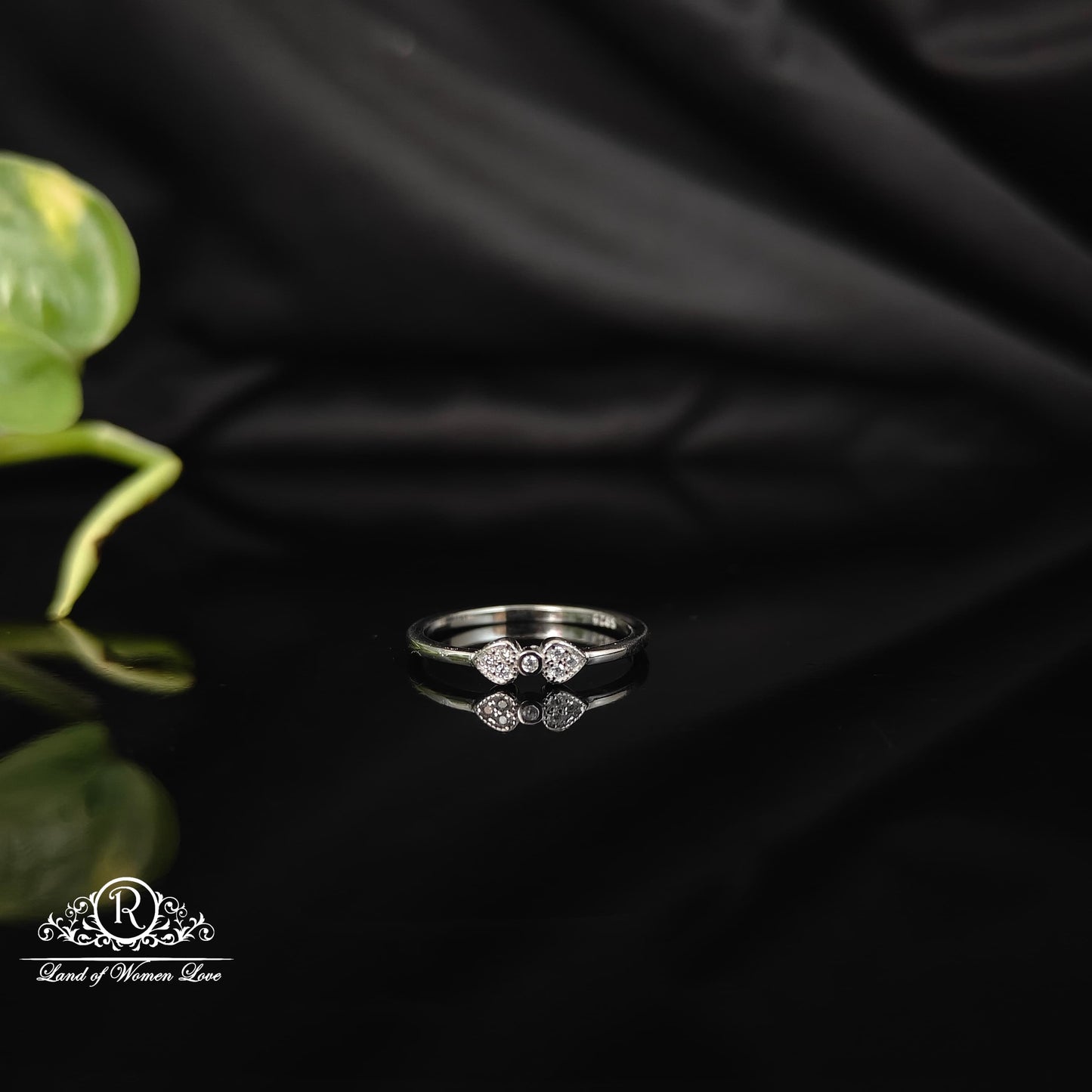 ring silver rodhium polish finger ring-rcra79 92.5 silver ramala jewelry / ramala collections