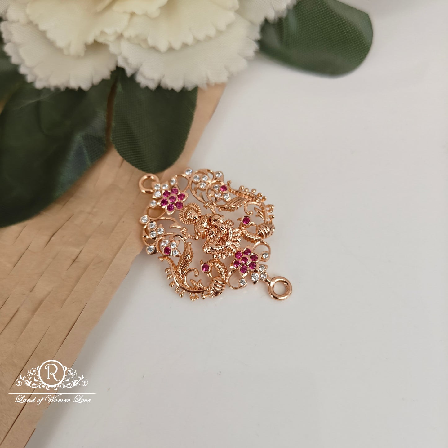 92.5 silver simple and cute side locket - rc061m1283 92.5 silver ramala jewelry / ramala collections