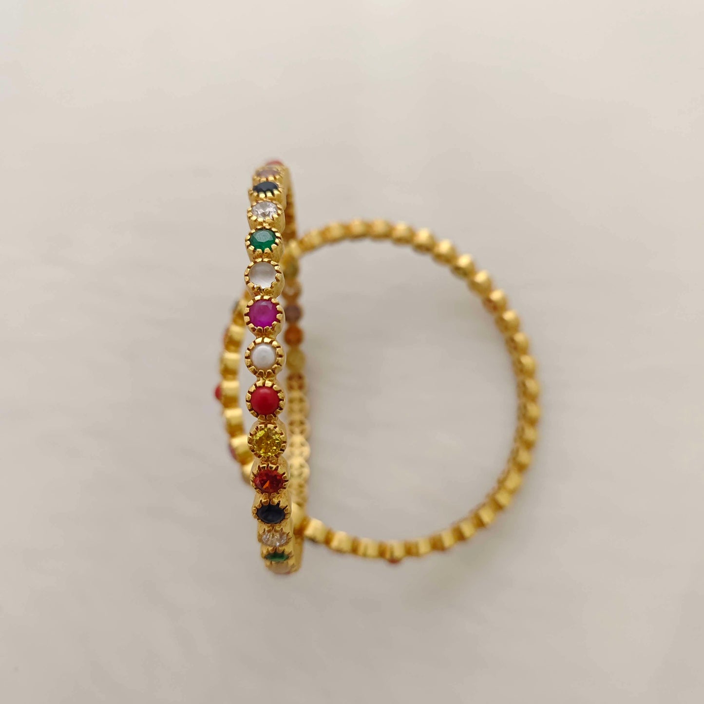 bangle silver navaratna bangles -rcc019 navaratna 92.5 silver ramala jewelry / ramala collections