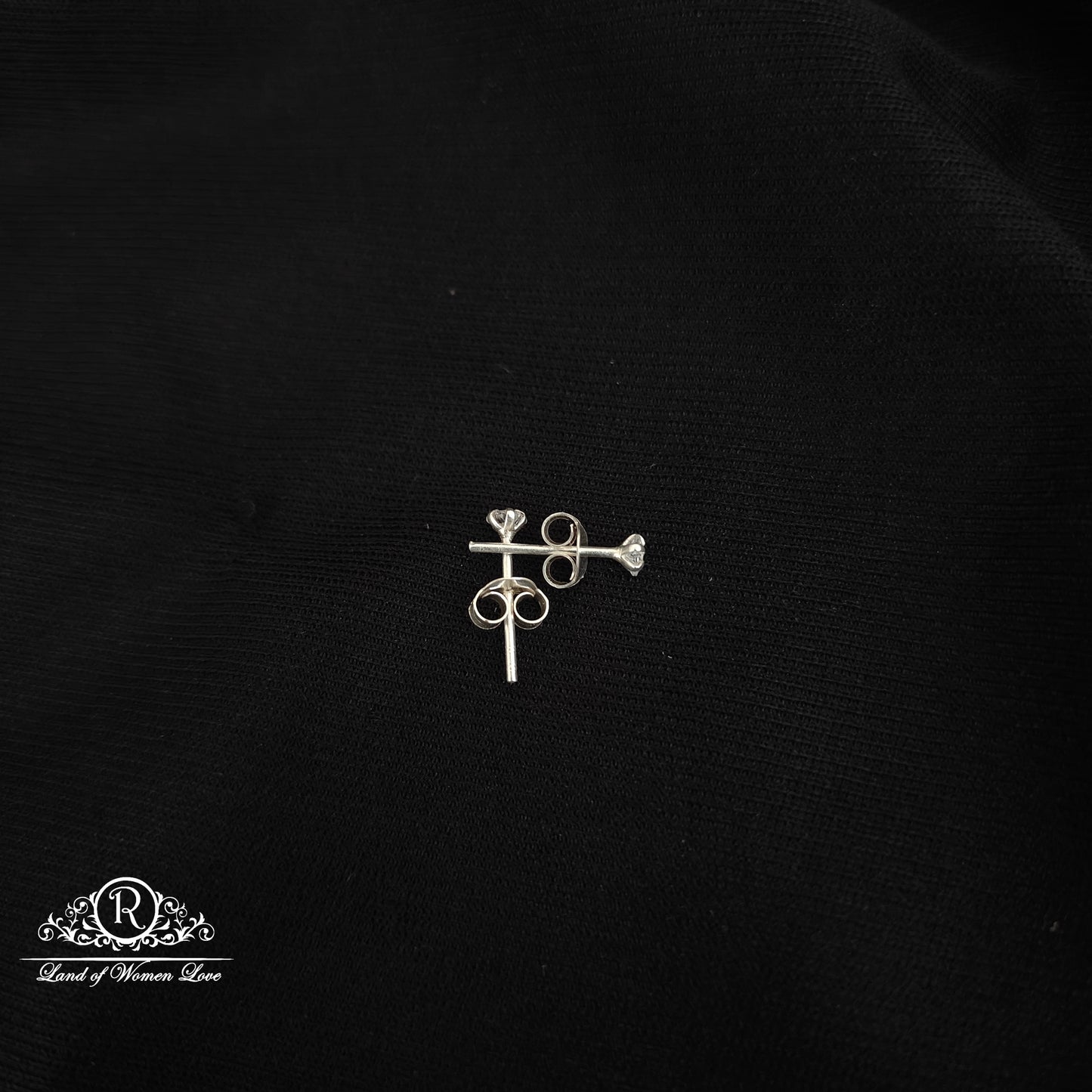 92.5 silver simple and Cute earrings - RCHS42-02