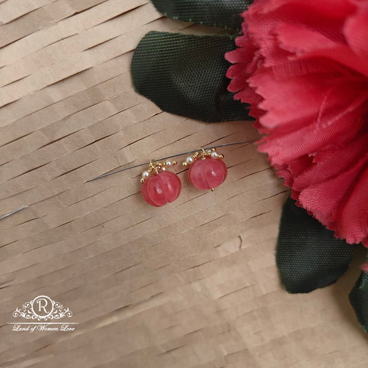 earrings 92.5 silver simple and cute hangings - rcjr1001 92.5 silver ramala jewelry / ramala collections