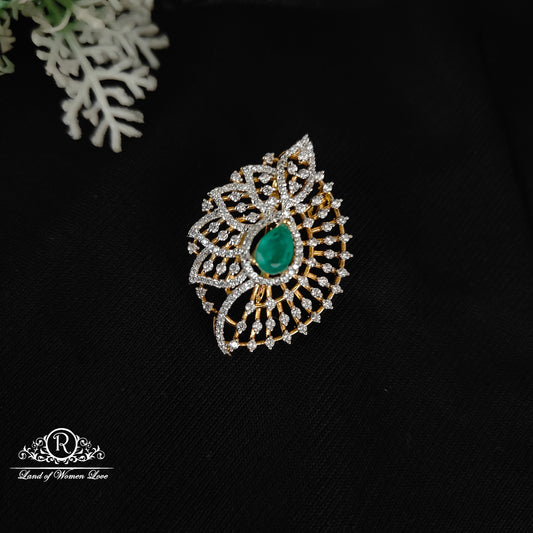 Silver CZ- stone earrings-RCDS411