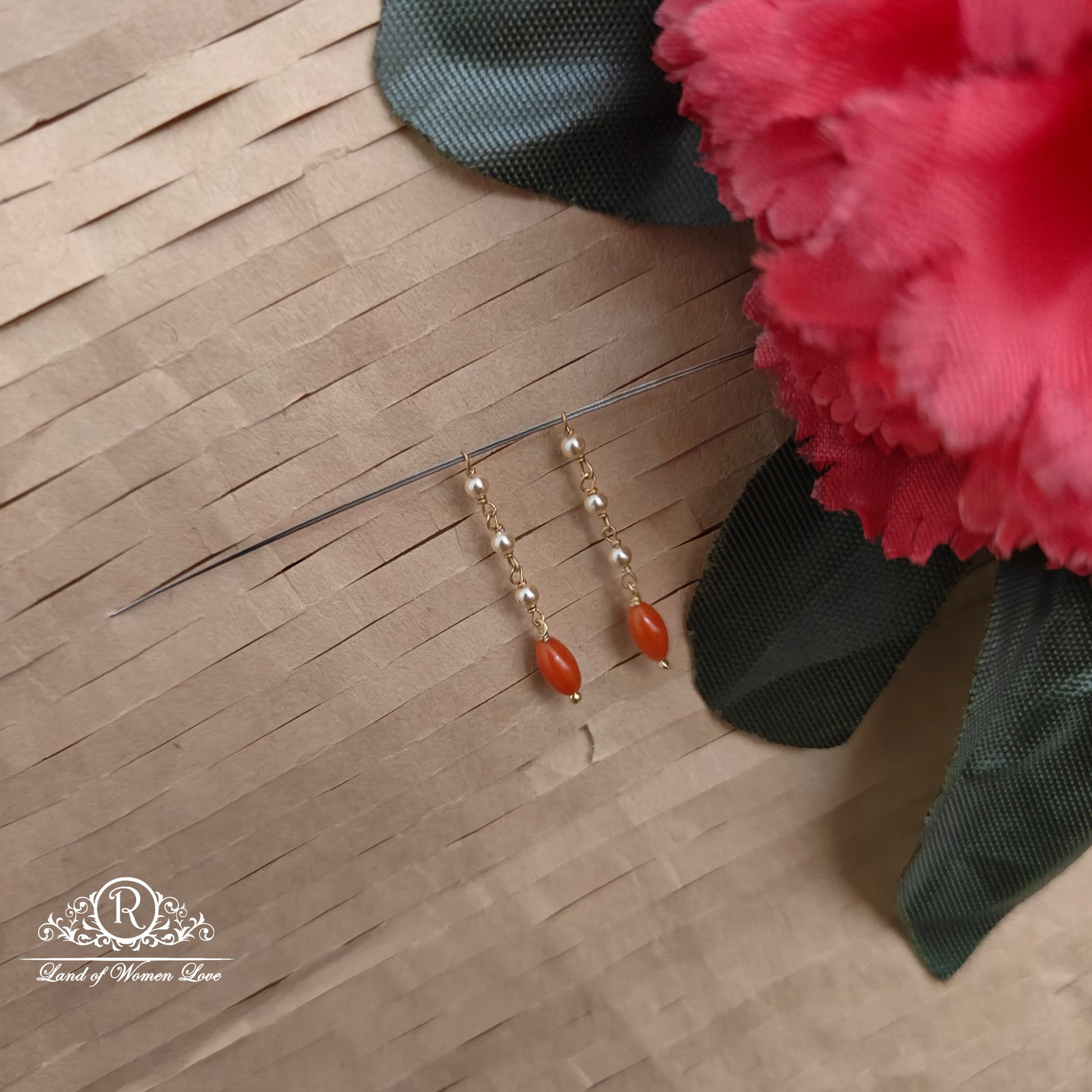 earrings 92.5 silver simple and cute hangings -rch989 92.5 silver ramala jewelry / ramala collections