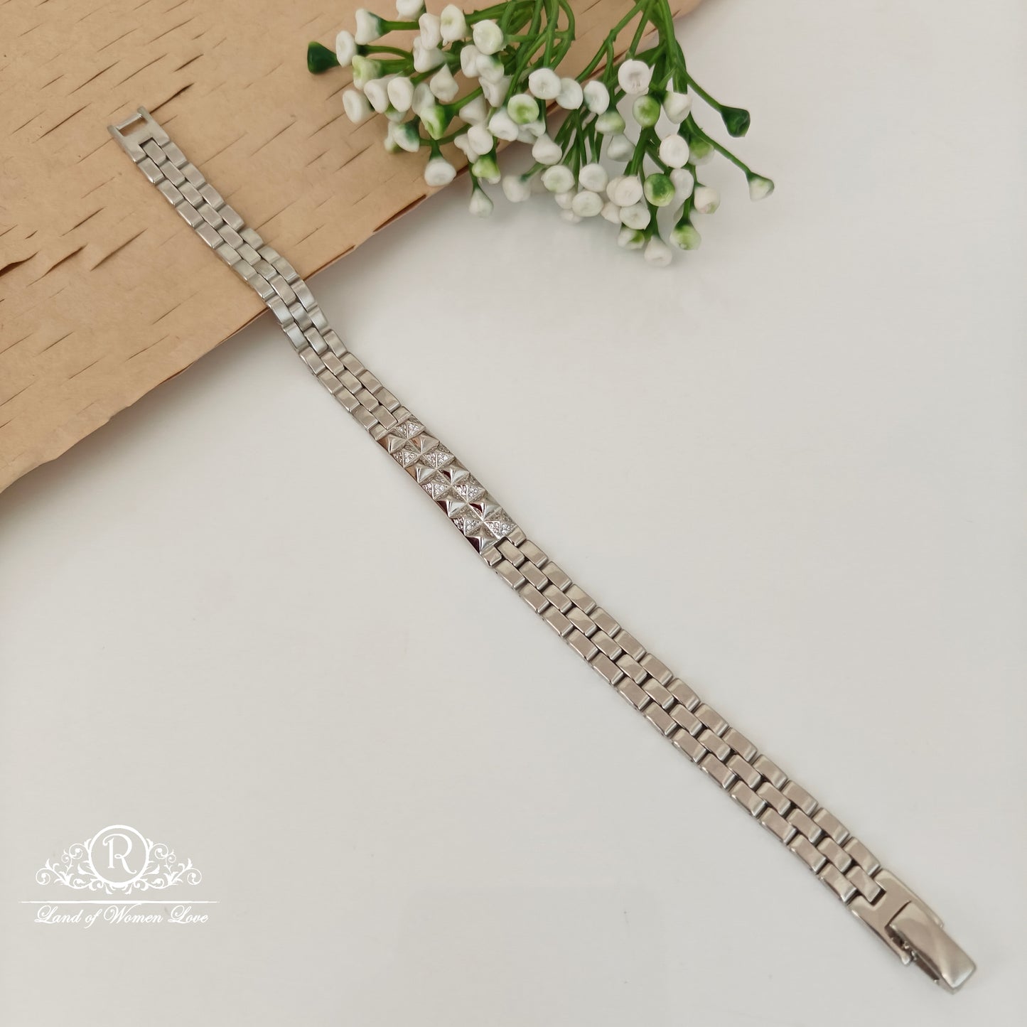 bracelet 92.5 silver simple and cute bracelet - rcvh16 92.5 silver ramala jewelry / ramala collections