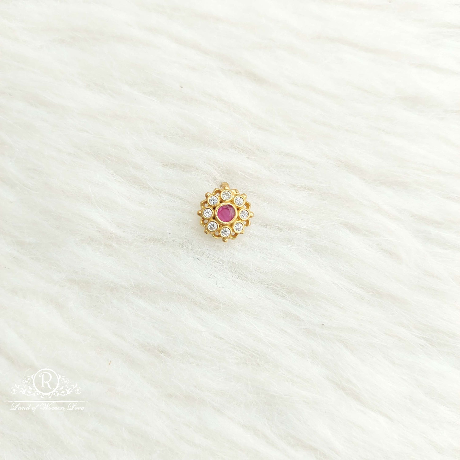 nose pin silver nose pins-sa507-4 92.5 silver ramala jewelry / ramala collections