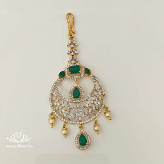 silver diamond replica design cz-stones tikkas-rccp38 cz 92.5 silver ramala jewelry / ramala collections