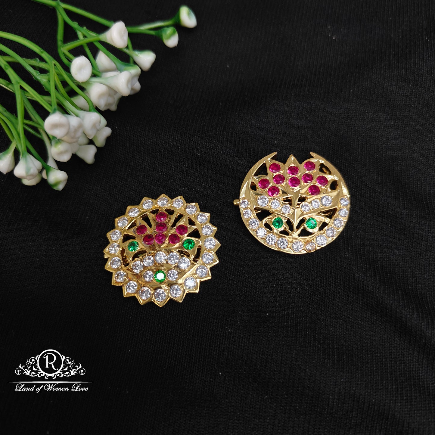 92.5 silver surya chandra-rck227 92.5 silver ramala jewelry / ramala collections