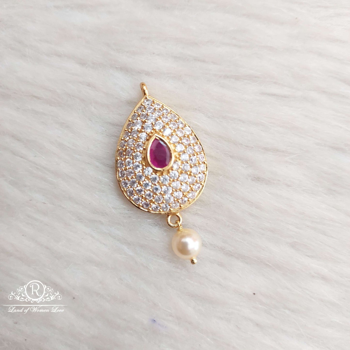 silver cz-stones locket-s907-1 cz 92.5 silver ramala jewelry / ramala collections