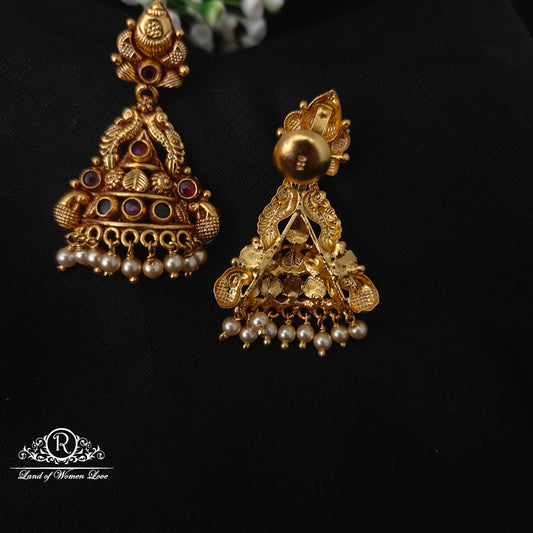 92.5 silver simple and Cute earrings - RCJR978