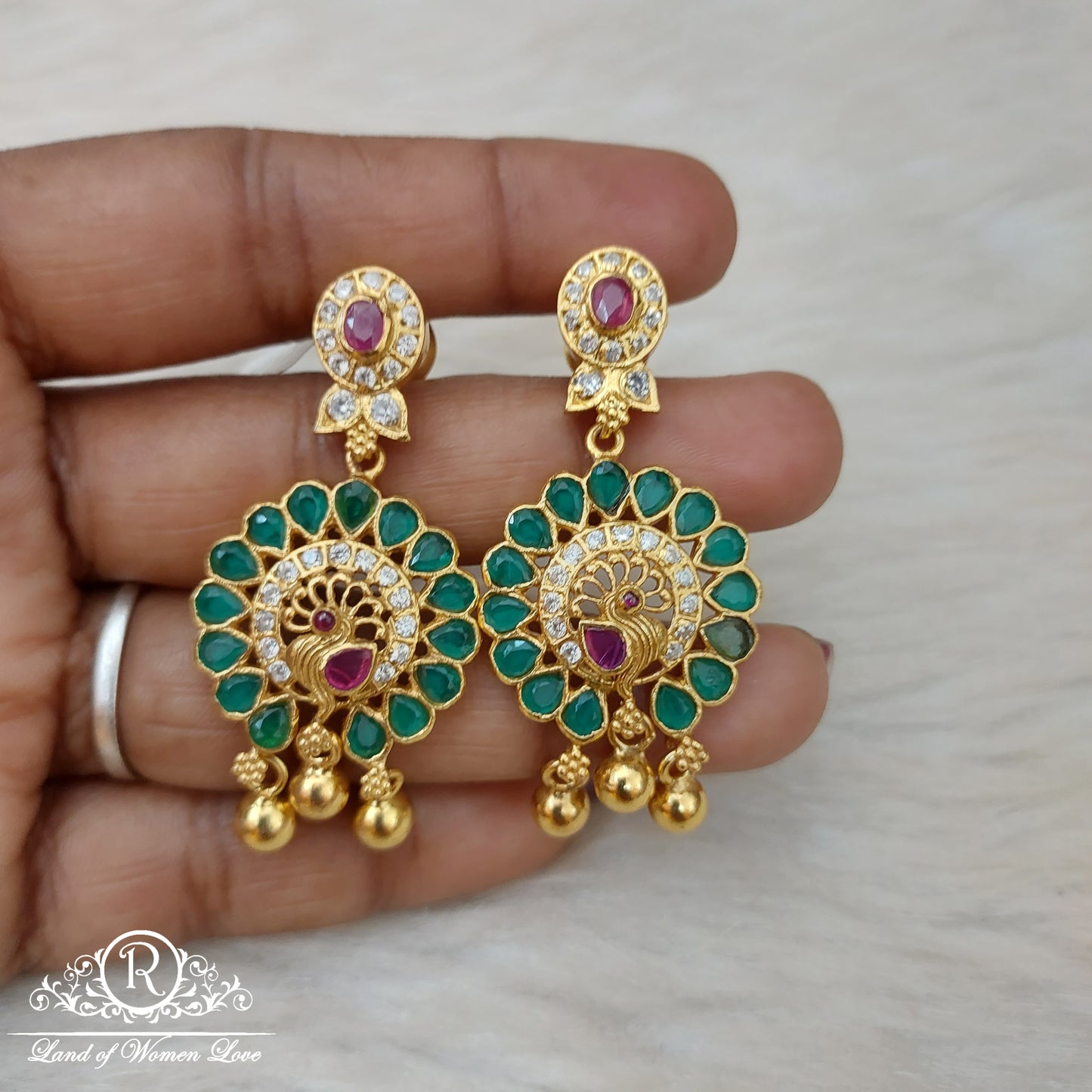 Silver earrings-RI70