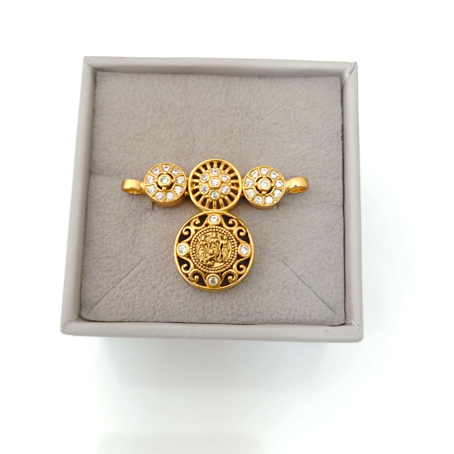 silver small ramparivar model mala locket-rcm717 92.5 silver ramala jewelry / ramala collections