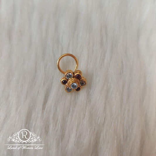 silver nose pins -ra83 92.5 silver ramala jewelry / ramala collections