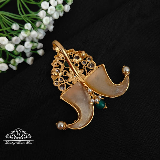 92.5 silver simple and Cute puligoru pendent with peacock Design -RCJR889