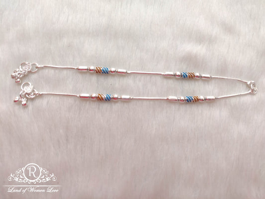 silver anklets-ra48 92.5 silver ramala jewelry / ramala collections