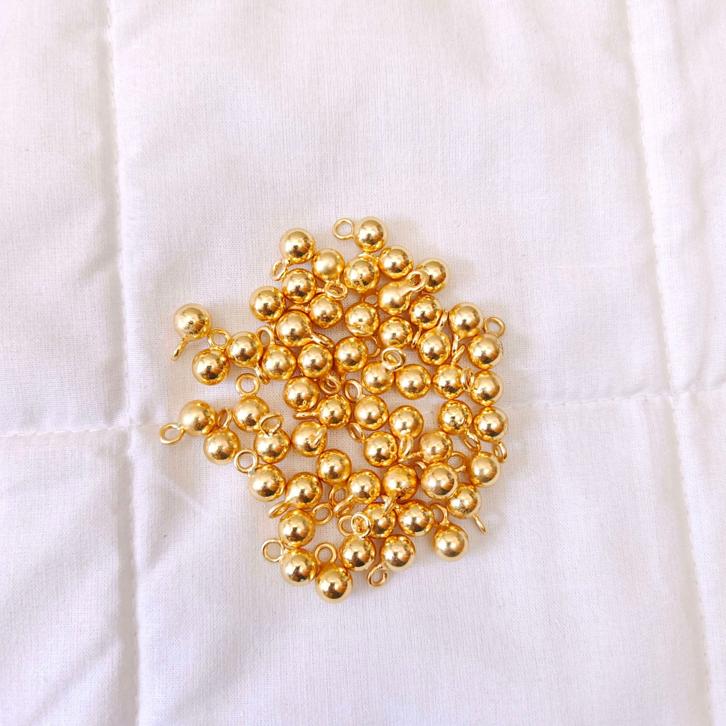 silver gold polish big balls -rcjr265 92.5 silver ramala jewelry / ramala collections