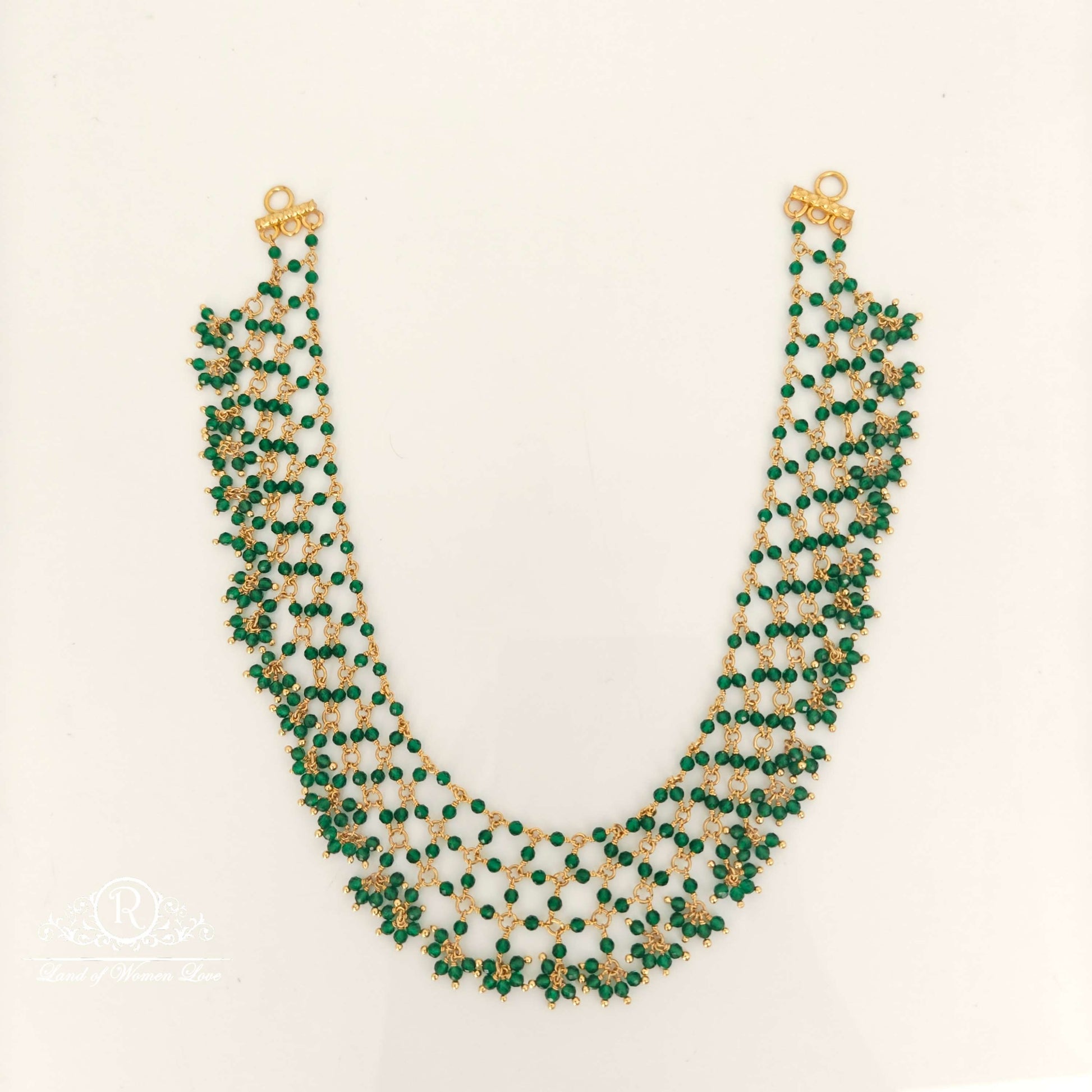 necklace real mania beads jali design silver necklace-rcah03 92.5 silver ramala jewelry / ramala collections