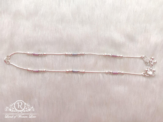 silver anklets-ra49 92.5 silver ramala jewelry / ramala collections