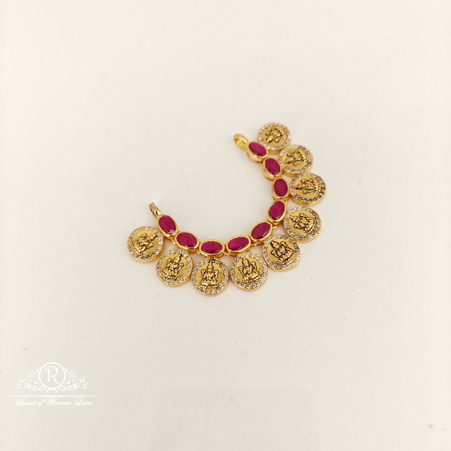 92.5 silver simple and cute kasu with lakshmi devi design mala locket 92.5 silver ramala jewelry / ramala collections