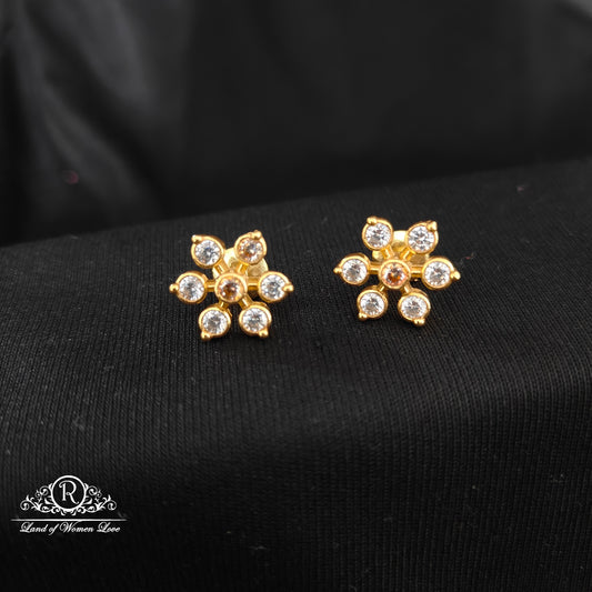 Silver 7 stone earrings -RCM401