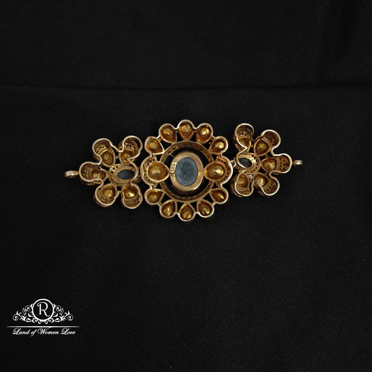 92.5 Silver Victorian chocker pendant-RCM1112