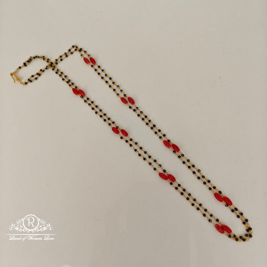 92.5 silver corals and crystals 2 lines black beads-rcah14 92.5 silver ramala jewelry / ramala collections