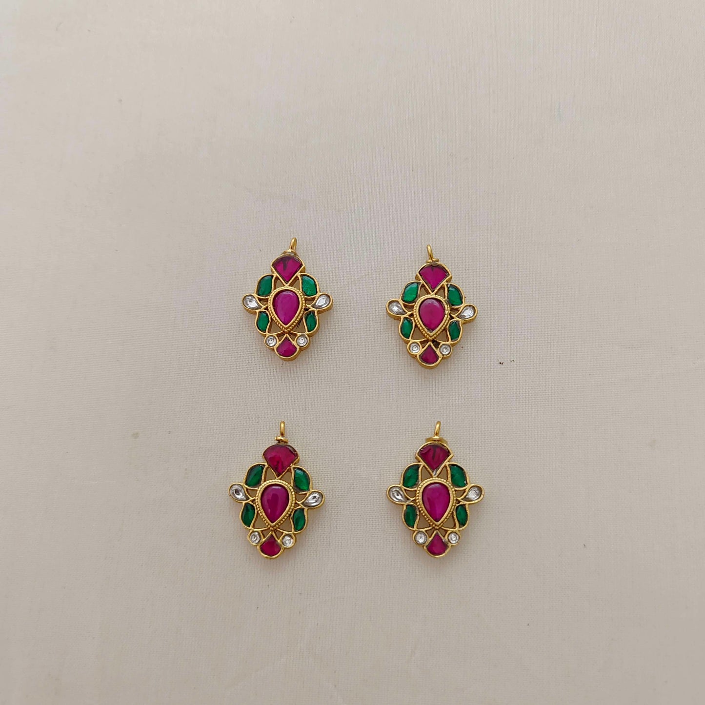 Silver kundan pendant -RCD268