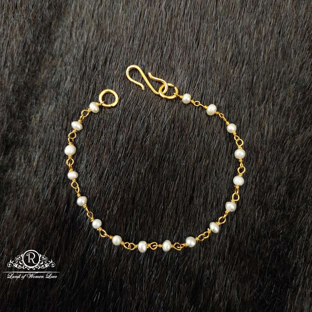 bracelet silver kids pearls bracelet-h123 92.5 silver ramala jewelry / ramala collections