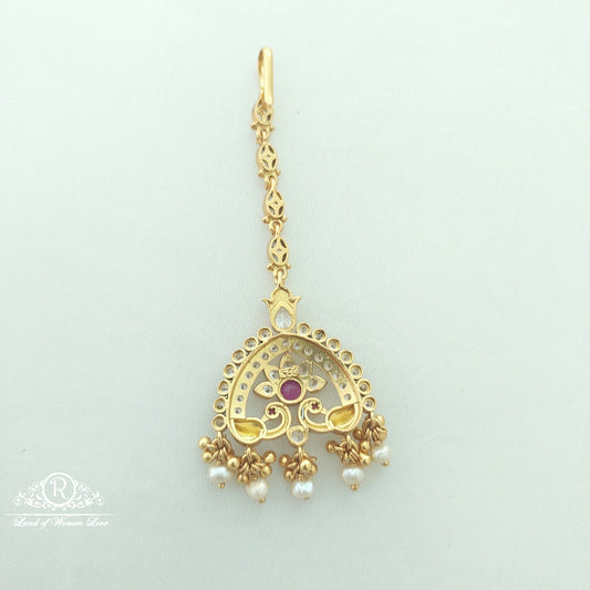 Silver Peacock Design Long Tikkas-SA400