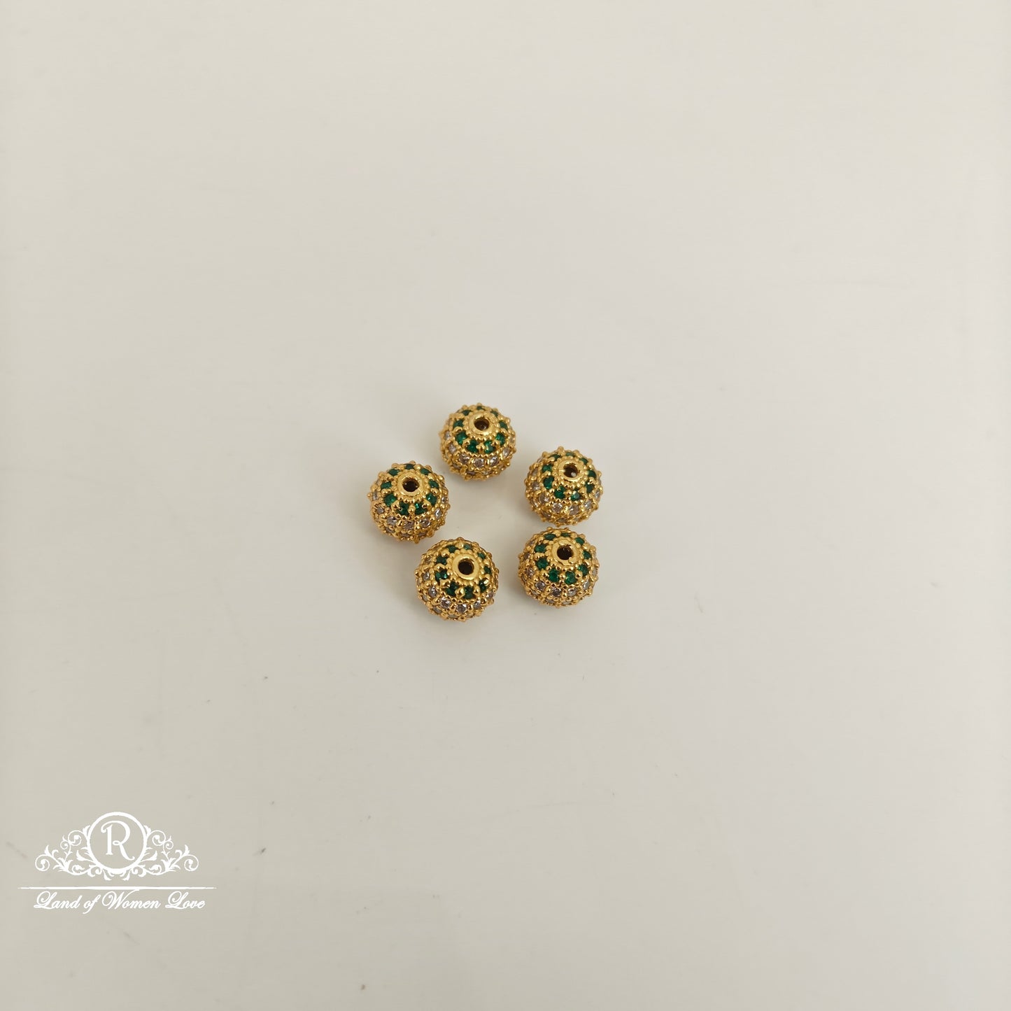 92.5 silver simple and cute cz balls - rcm1360 cz 92.5 silver ramala jewelry / ramala collections
