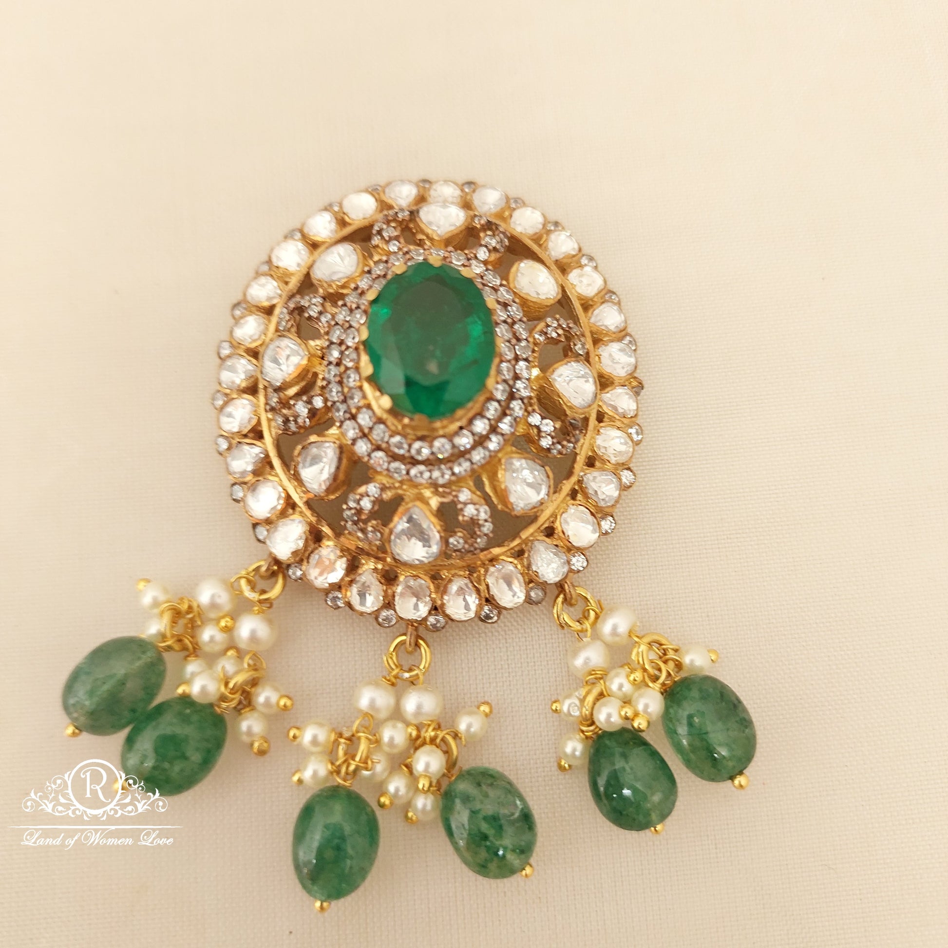 choker silver moissanite choker model-d006 pearl 92.5 silver ramala jewelry / ramala collections